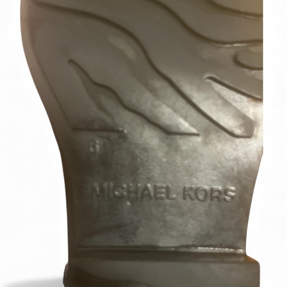 Michael Kors Woman’s Waterproof Stockard Rubber Rain Boots Black Size 6 - Picture 9 of 9